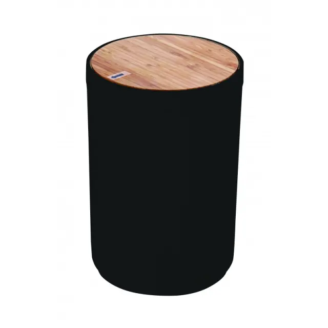 Χαρτοδοχείο Με Καπάκι Bamboo Πλαστικό 18x18x27cm Estia 02-3876