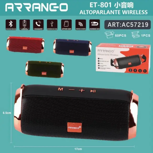 Φορητό Ηχείο Bluetooth Arrango AC57219 Πράσινο 2