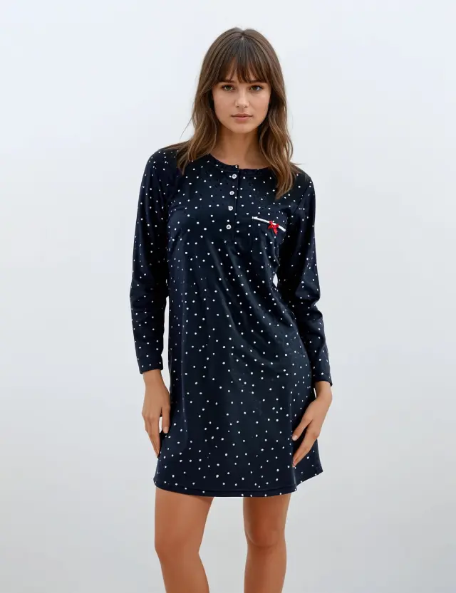W966 - Type - NiGHTGOWN BLUE DOT