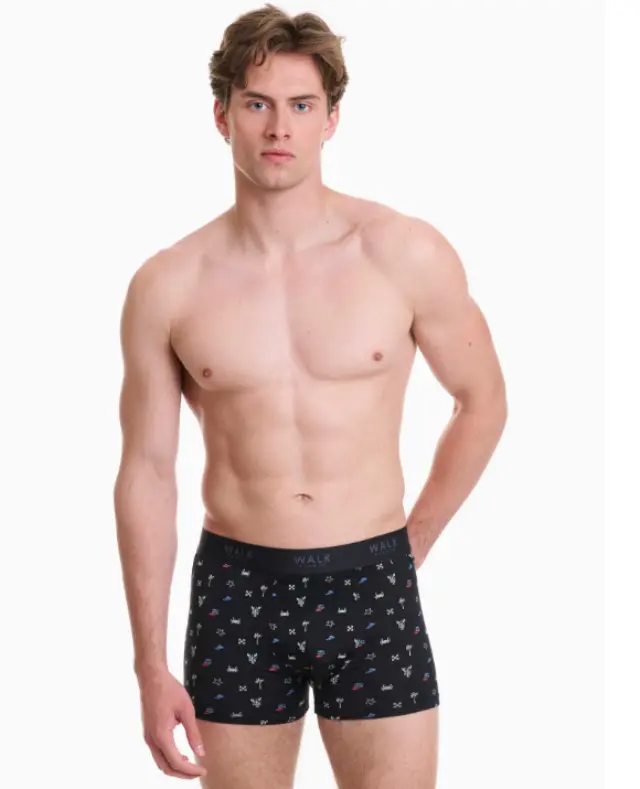 Walk ανδρικό boxer με σχέδιο Beach W1770-79-1 - XXL