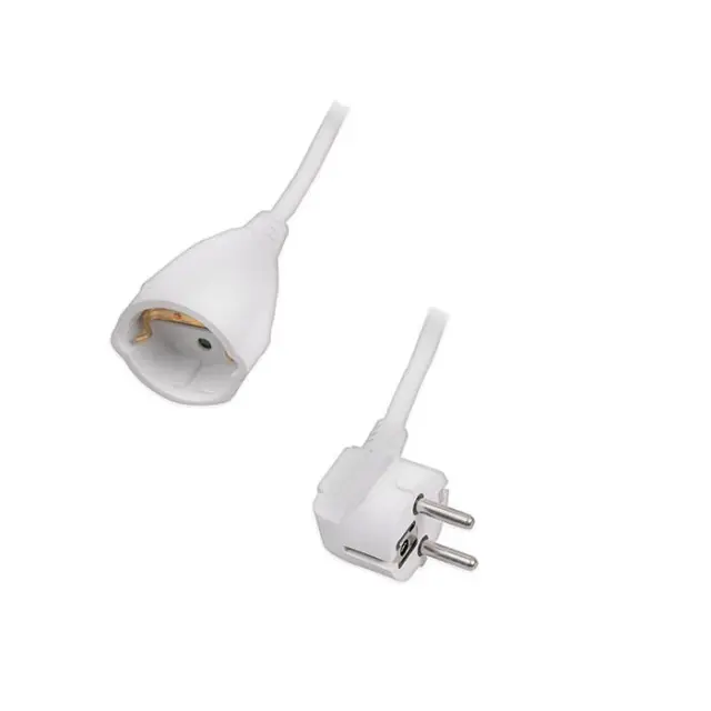 Προέκταση καλωδίου σούκο 5 μέτρα (3 x 1.5 mm²), σε λευκό χρώμα.
