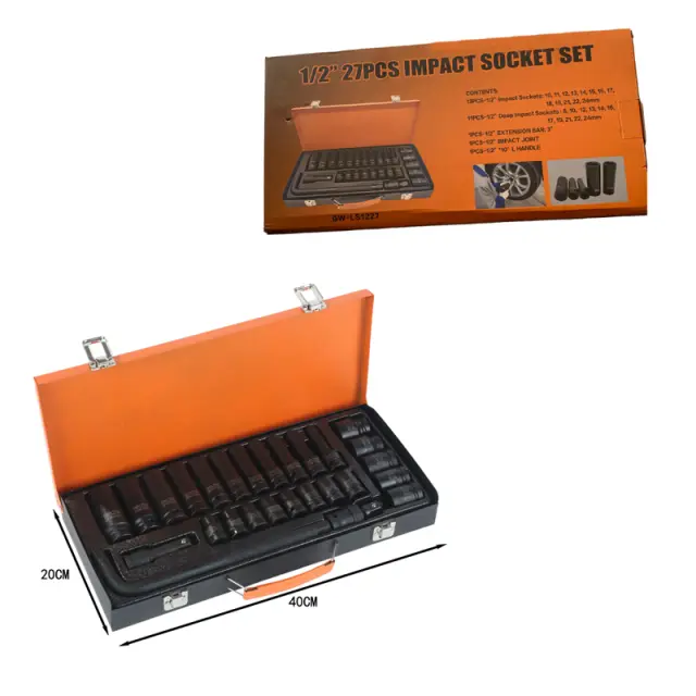 Σετ Καρυδάκια 27τεμ. 1/2" - Impact socket set 089130 2