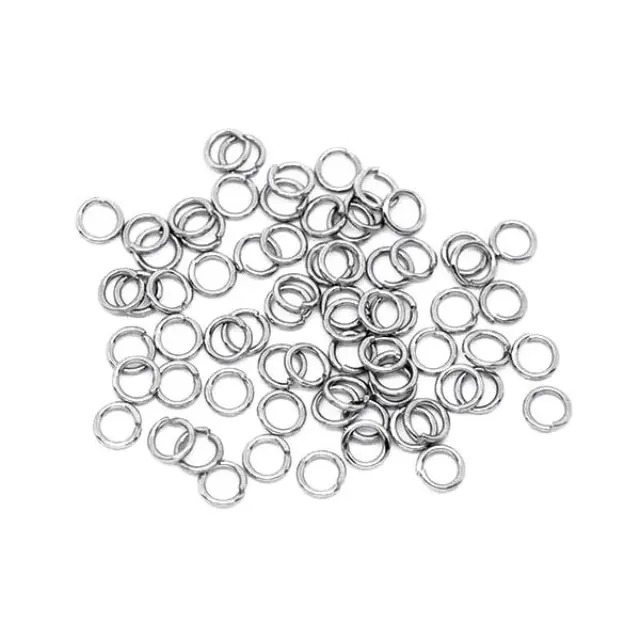 Ανοικτοί Κρίκοι Ø5mm Ανοξείδωτο Ατσάλι 304 5.8gr (~100τεμ)