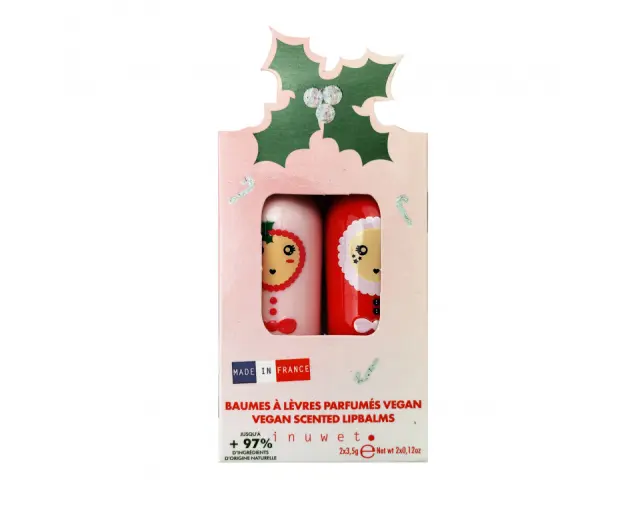 INUWET LIP BALM SET 2023 HOLY NOEL EDITION 2 x 3.5 GR