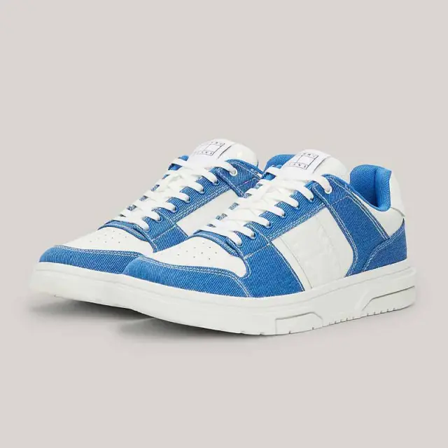 Tommy Hilfiger - Ανδρικά Sneakers The Brooklyn Mix Material EM0EM01428-C2T Μπλε - 46 2