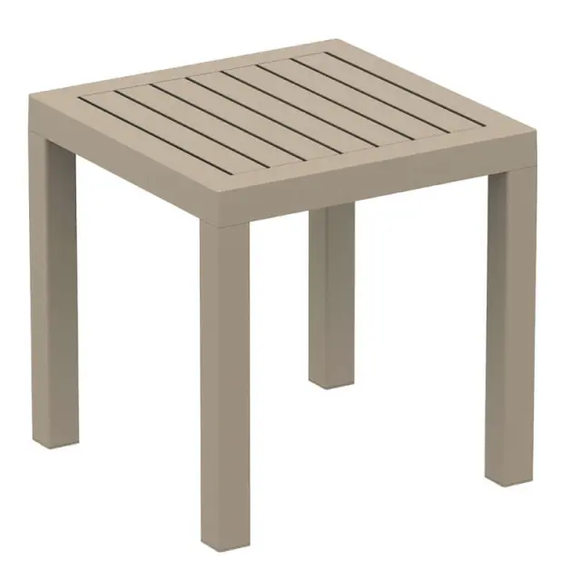 Τραπέζι OCEAN Dove Grey PP 45x45x45cm