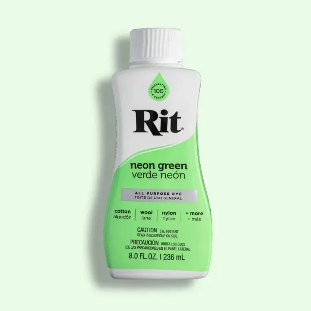 RIT DYE Liquid All-Purpose Βαφή Υφασμάτων – Neon Green 236ml 2