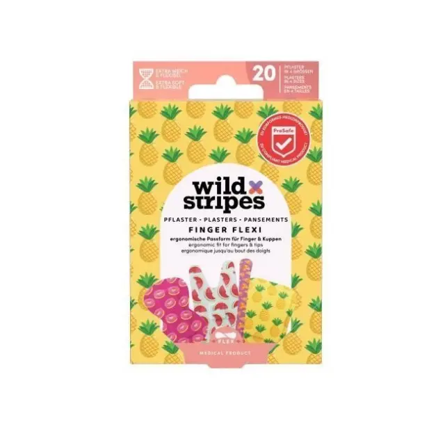Wild Stripes Finger Flexi Food Plasters 20 τεμάχια