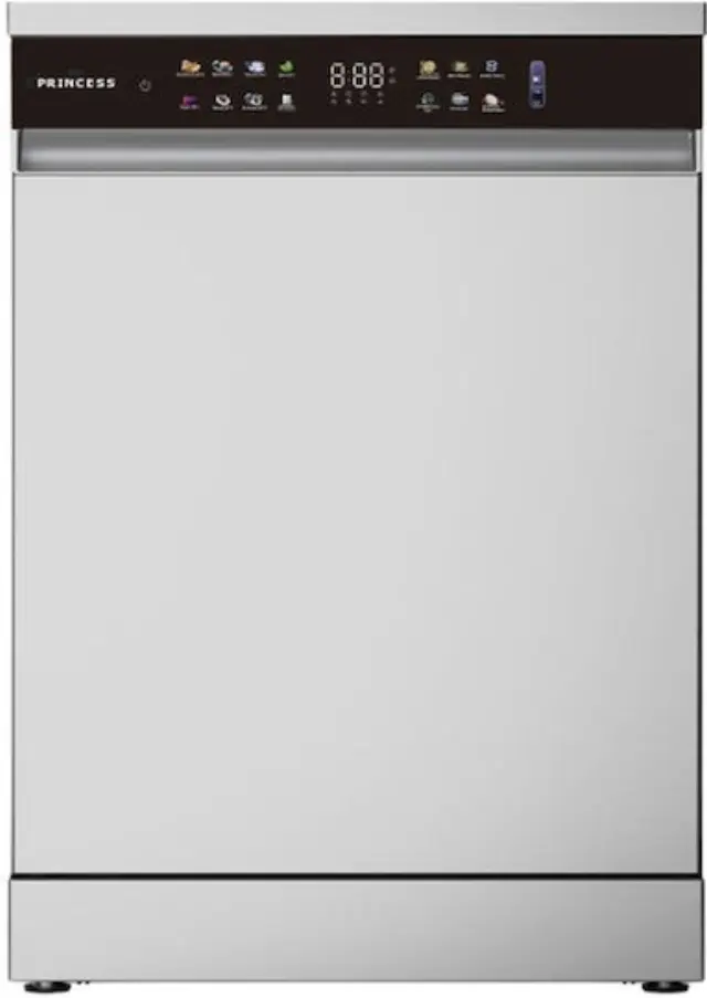 Princess Ελεύθερο Πλυντήριο Πιάτων για 15 Σερβίτσια Dual Wash Π60xY84εκ. Inox DWS15BXN