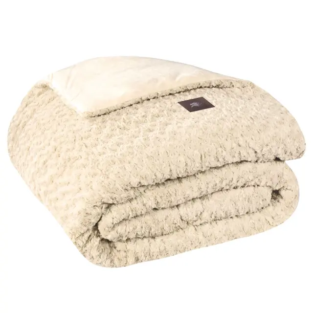 Κουβερτοπάπλωμα 240x250 King Size 740gsm Essential Greenwich Polo Club 3960 Ecru 100% Πολυέστερ 3
