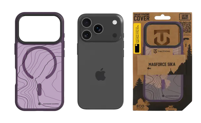 Tactical MagForce Hyperstealth Sika Cover for Apple iPhone 18 Pro/17 Pro Burgundy Smoke 3