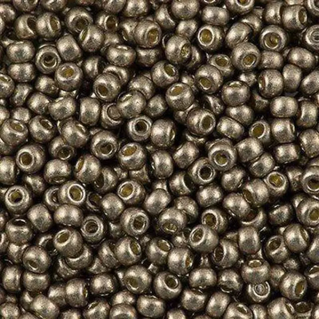 Χάντρα Miyuki Round Rocailles 8/0 - 4222 - Duracoat Galvanized Pewter ~25gr