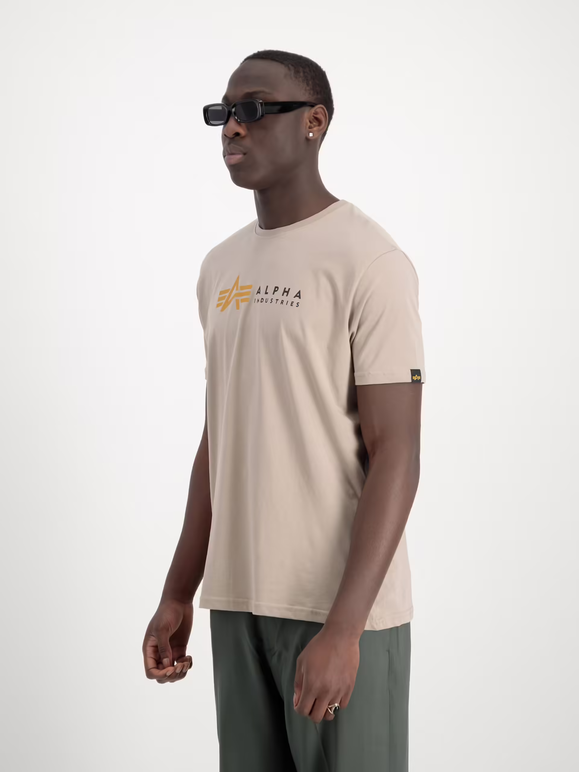 T-shirt Alpha Label vintage sand | Alpha Industries 3