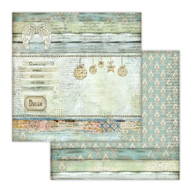 Χαρτί Scrapbooking Stamperia Διπλής Όψης - Paper Angels - 31x30cm