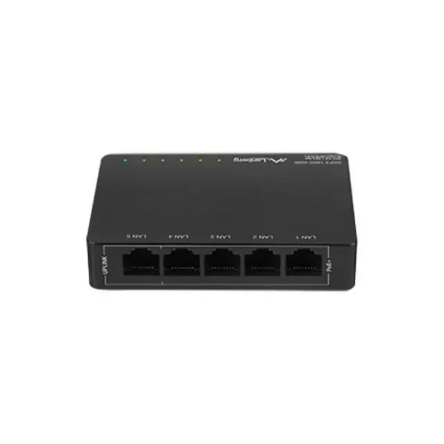 Lanberg Unmanaged Switch 5port Gigabit PoE+ (DSP3-1005-60W)