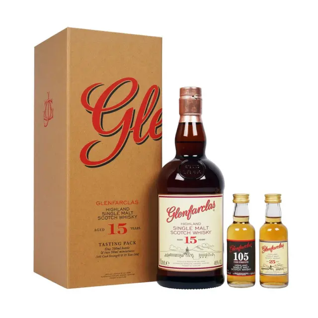 GLENFARCLAS MALT 15 Y.O GIFT (2 MINIATURES) 700ml