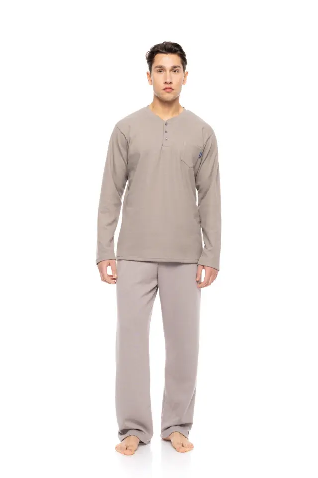 W-M814 - Grey Charcoal - PYJAMA JAQUARD SOFT STRETCH