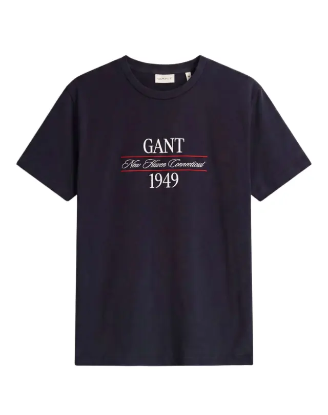 Gant ανδρικό t-shirt με κεντητό λογότυπο 3G2003458-2