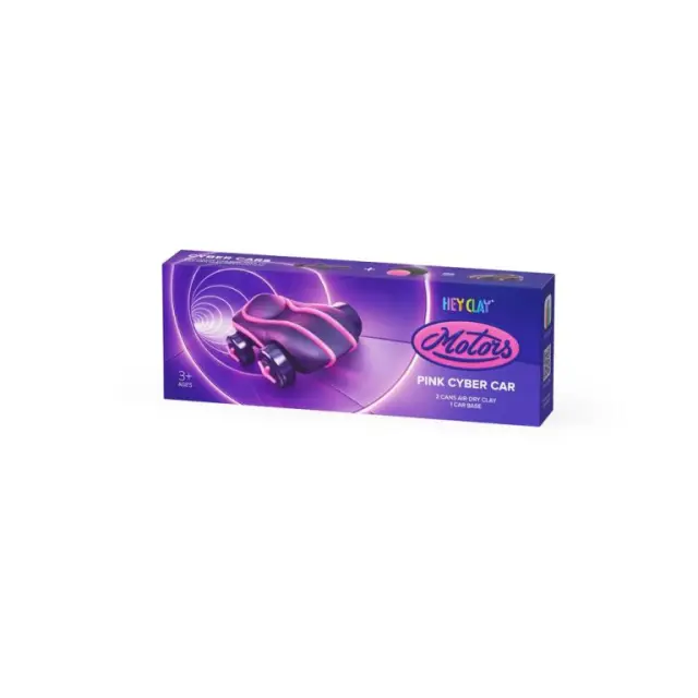 Hey Clay Κατασκευές από Πολύχρωμο Πηλό Pink Cyber Car (3+ ετών) 20902