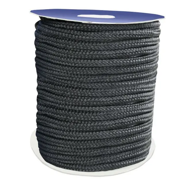 Σχοινί Πρόσδεσης 16-Kλωνο Διπλής Πλέξης, Polyester Μαύρο - 10mm