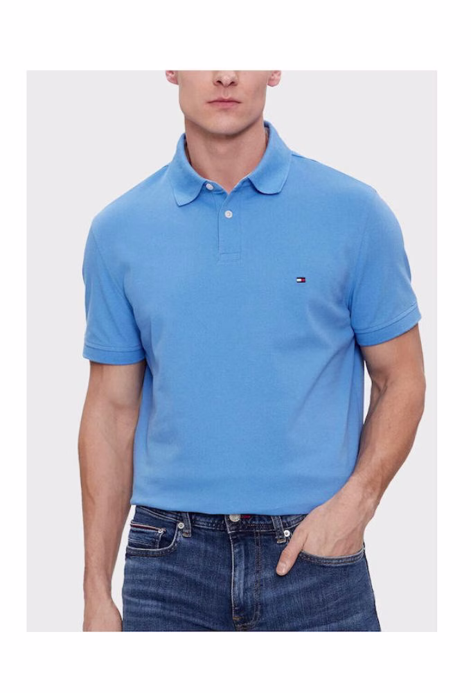 Tommy Hilfiger 1985 Polo Μπλούζα Κοντομάνικη Γαλάζια Γαλάζιο