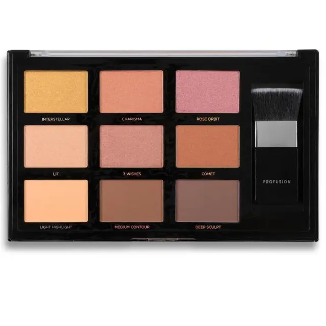 Profusion Cosmetics Sculpt & Glow 9 Colors Goldstone Edition 3