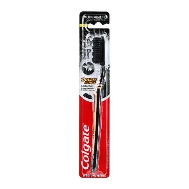 Colgate Οδοντόβουρτσα double action charcoal Medium 1 ΤΜΧ