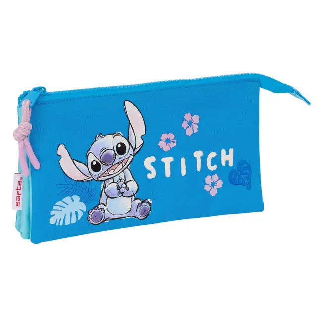 Κασετίνα τριπλή Disney Stitch Hawaii triple pencil case