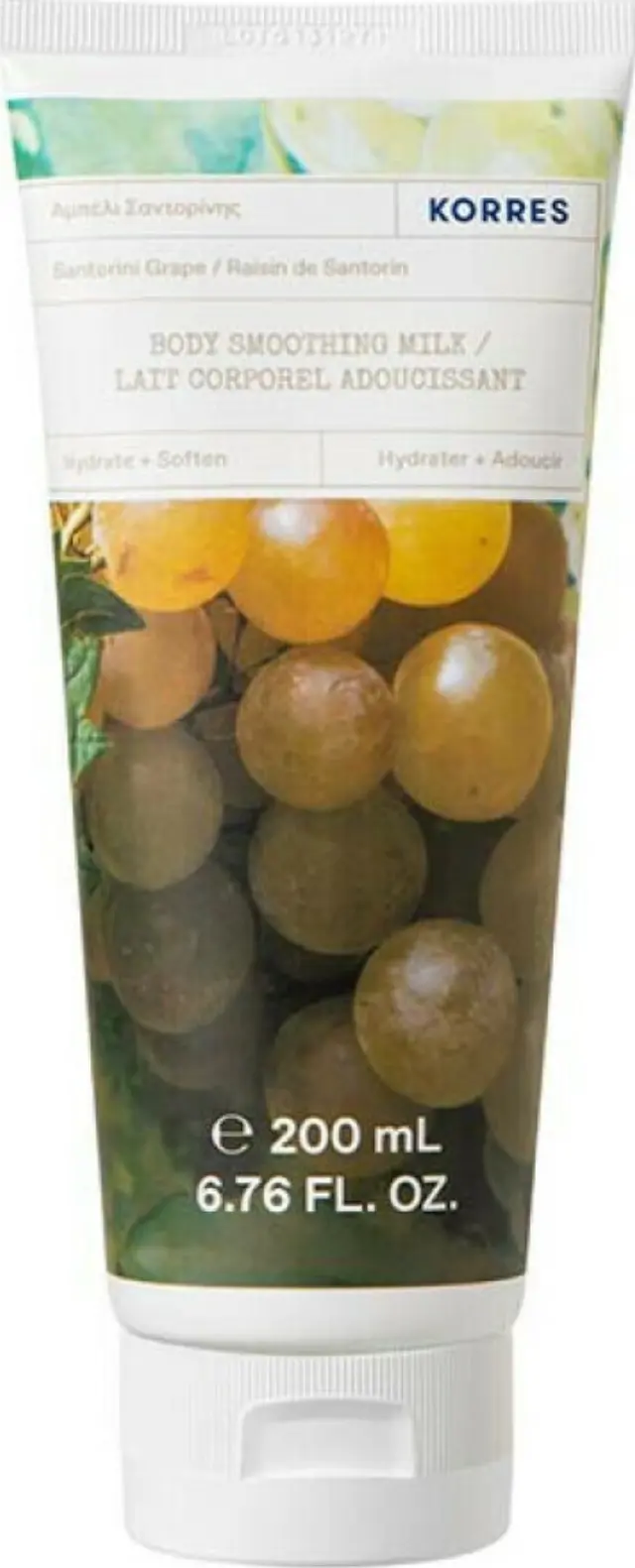 Korres Santorini Grape Body Smoothing Milk Ενυδατικό Γαλάκτωμα Σώματος με Αμπέλι Σαντορίνης, 200ml 2