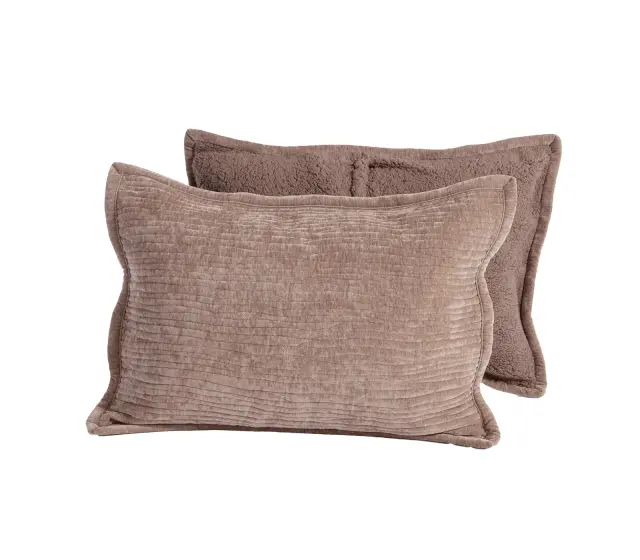 Nef-Nef Homeware Μαξιλαροθήκη Brave Σετ 2 τεμ. 52x72 Mocca