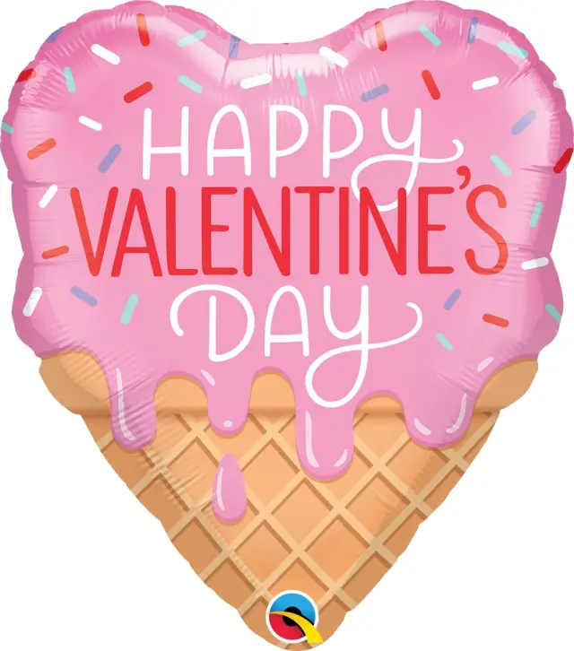 Μπαλόνι Φοιλ 21 Σχήμα Παγωτό Happy Valentine's Day / 53 εκ