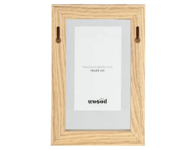 Κορνίζα WOOOD με πασπαρτού, διαστάσεις 20x4x30cm και διαστάσεις φωτογραφίας 14x24cm - Natural 3