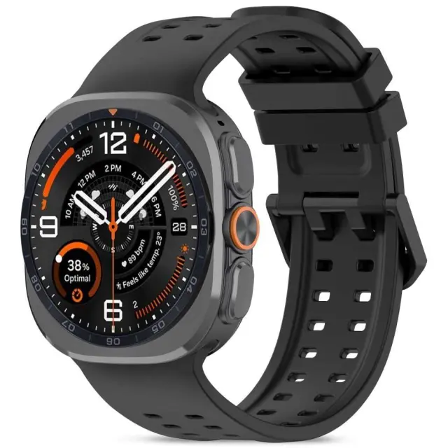 Tech-protect Silicone Air Samsung Galaxy Watch Ultra 1 / 2 2024-2026 (47 Mm) Black