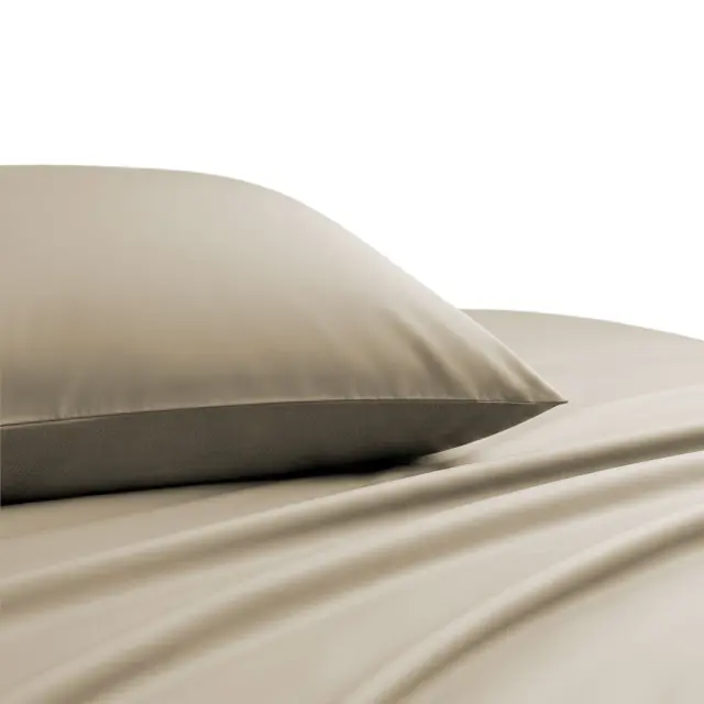 Σεντόνι King Size 270x270 Melinen Lavish Satin Beige Χωρίς Λάστιχο100% Βαμβακoσατέν 2