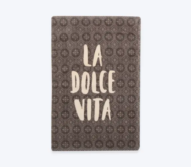 Nef-Nef Homeware Ποτηρόπανο La Dolce Vita Βελουτέ 40x60 Grey