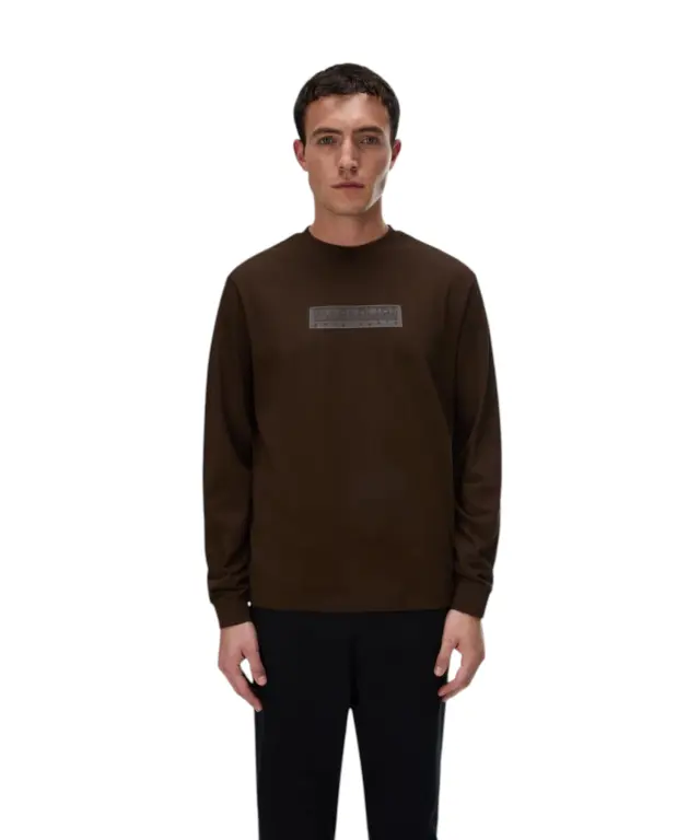 Napapijri - Ανδρικό T-Shirt S-Box Logo NP0A8BC5-WT3 Καφέ - L 2