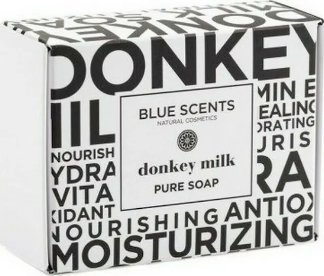 Blue Scents Donkey Milk Μπάρα Σαπουνιού με Ελαιόλαδο 135gr