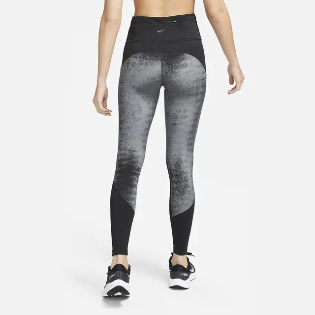 Nike Dri-Fit Air Running Γυναικείο Cropped Κολάν Ψηλόμεσο DD4423-010 Μαύρο - M 2