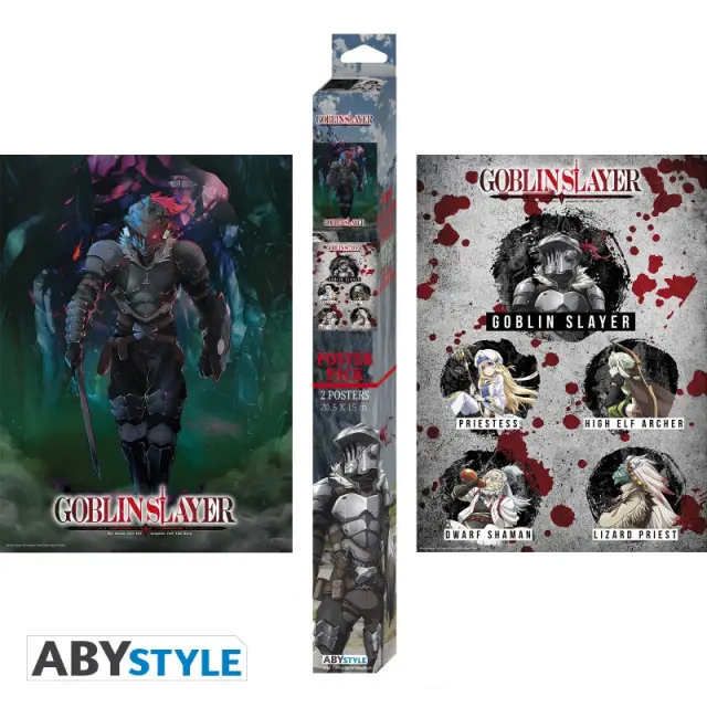 GOBLIN SLAYER - Set 2 Chibi Posters - Groupe + Slayer (52x38) 2