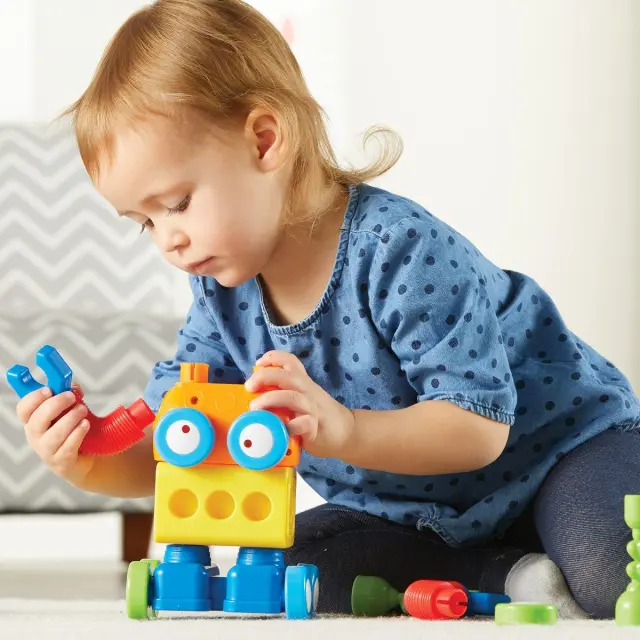 Learning Resources Εκπαιδευτικό Παιχνίδι 1-2-3 Build It!™ Robot Factory για 2+ ετών LER 2869 3