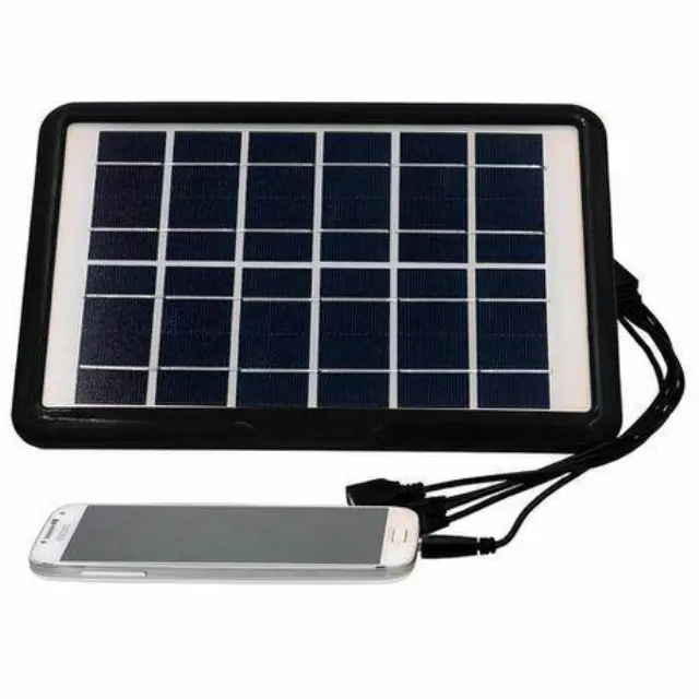 GDSuper Ηλιακός Φορτιστής Μπαταριών 8W με σύνδεση USB GD-100 2