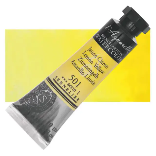 Χρώμα Ακουαρέλας Sennelier l Aquarelle Σωληνάριο 10ml - 501 Lemon Yellow