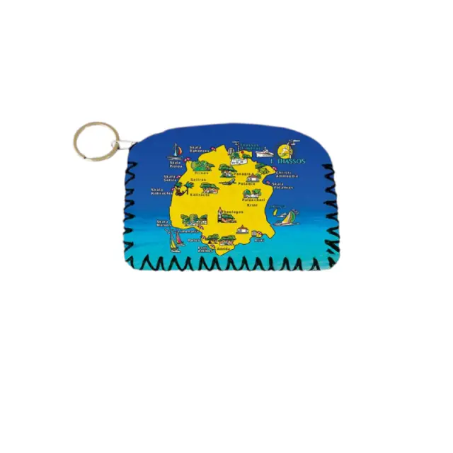 Πορτοφόλι Souvenir μπρελόκ - Σετ 10pcs - PVC - Thassos - 14*9cm - 871754
