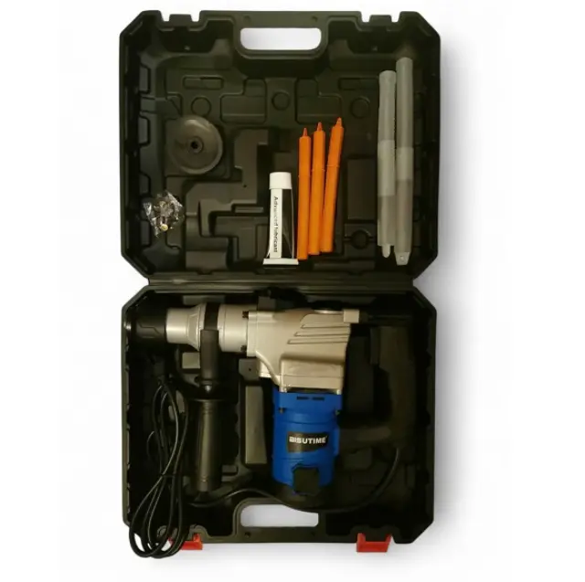 Ηλεκτρικό κρουστικό δράπανο 800W 220V 900rpm 26mm με 5 κεφαλές σε βαλιτσάκι μεταφοράς HL18668-264