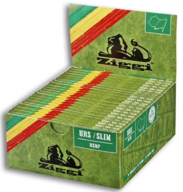 Ziggi URS Χαρτάκια - Hemp King Size Slim με Τζιβάνες 22τεμ.