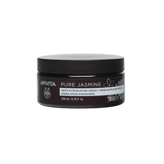 Apivita Pure Jasmine Κρέμα Ήπιας Απολέπισης με Άρωμα Γιασεμί, 200ml