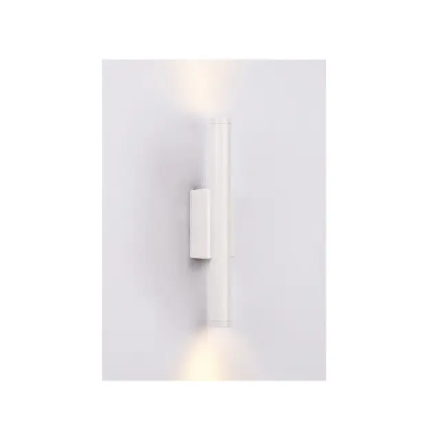 Inlight Επιτοίχιο φωτιστικό LED 2*5W 3000K σε λευκ΄ή απόχρωση απο αλουμίνιο D:30x6cm (43061-White) 3