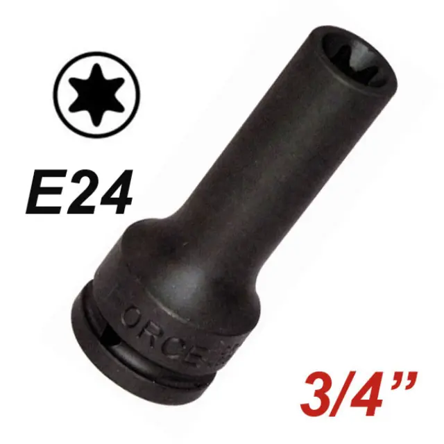 FORCE 46611024 Καρυδάκι 3/4" αέρος θηλυκό Torx E24