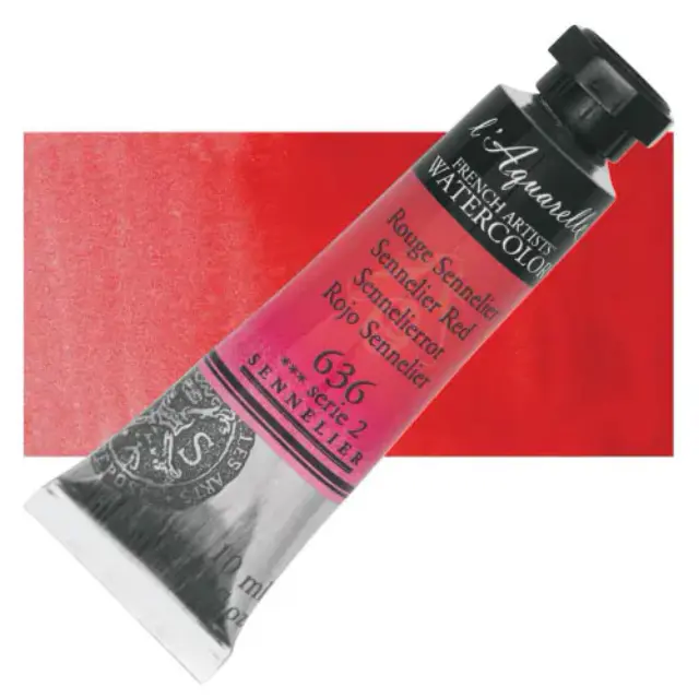 Χρώμα Ακουαρέλας Sennelier l Aquarelle Σωληνάριο 10ml - 636 Sennelier Red