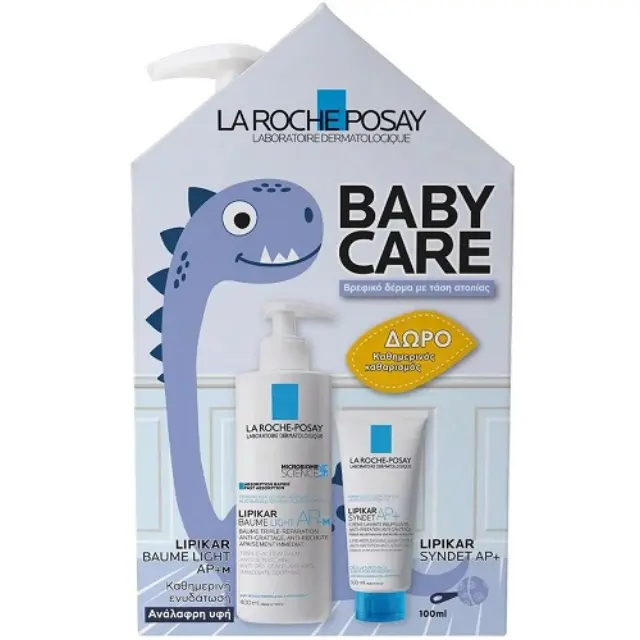 La Roche Posay Lipikar Baume Light AP + M Μαλακτικό Βάλσαμο κατά των Ερεθισμών 400 ml + Δώρο Lipikar Syndet AP+ Καθαριστικό Σώματος κατά των Ερεθισμών 100 ml